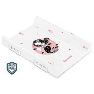 Colchoneta cambiadora Sensillo con dibujos alegres y sistema de seguridad.