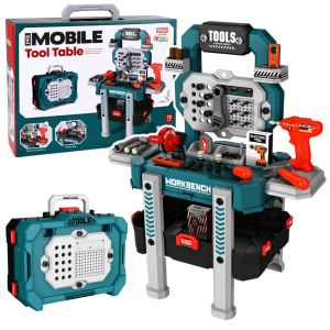 Taller Infantil 2-en-1 con 78 Piezas y Taladro Eléctrico