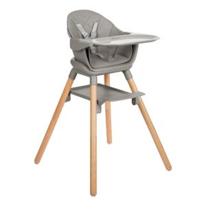 Trona 2en1 Woody Gris 2024 Kikkaboo