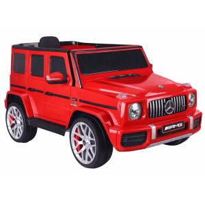 Coche Eléctrico Infantil Mercedes G63 Rojo con Control Remoto