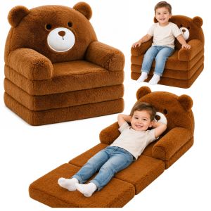 Sofá reclinable en forma de oso de peluche con diseño adorable