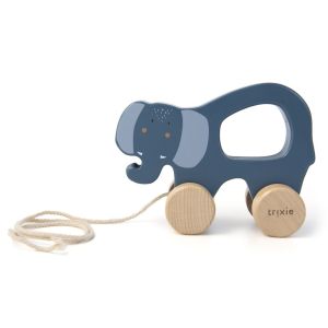Arrastre de madera Mrs. Elephant Trixie - Juguete para bebé