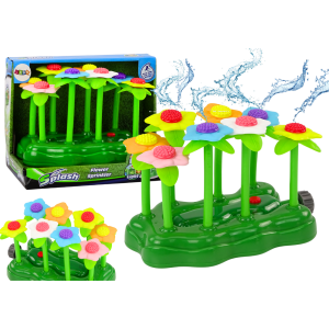 Fuente de Agua con Flores para Jardín Infantil con Luces