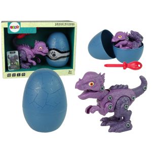 Set de Dinosaurio Stygimoloch con Huevo y Destornillador Púrpura