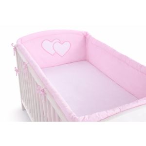 Protector de Cuna XXL My Sweet Baby - Corazones Rosa