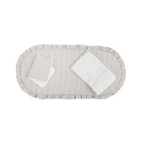 Pack colchoneta capazo Sira Cambrass, beige · 35 x 75 cm