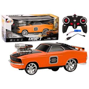 Remote Control Car 1:18 Drift 360 Lights Sounds Orange