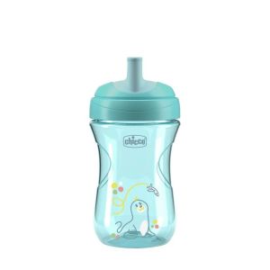 Vaso Chicco 180660 NO-SPILL con Pajita Turquesa 12+