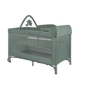Cuna de Viaje 2 Niveles Verde Kikkaboo con Cambiador
