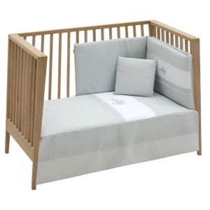 Jgo 2 Pcs.colcha I-v. Cuna 70 Mini Windsord Mint 70x140x3 Cm - Cambrass