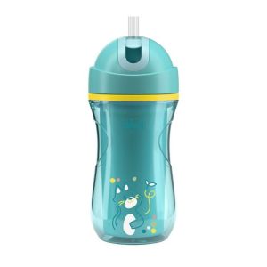 Taza térmica Chicco 266ml con popote para bebés