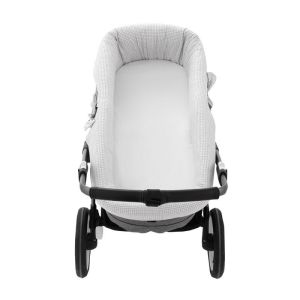 Funda Capazo Reversible Polo Grey 35x75x35 Cm - Cambrass