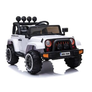 Coche Eléctrico Infantil BRD-7588 Blanco con Control Remoto