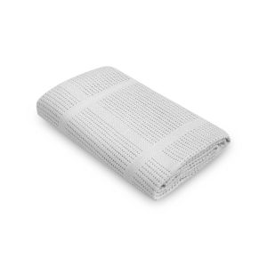 Manta de Openwork Lulu Gris Claro Sensillo - 95x95 cm