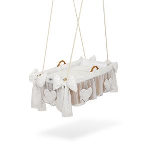 Moisés colgante My Sweet Baby - Canasta de mimbre con diseño
