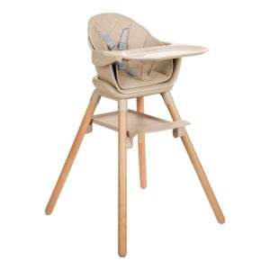 Trona 2en1 Woody Beige Kikkaboo - Versatilidad y Comodidad