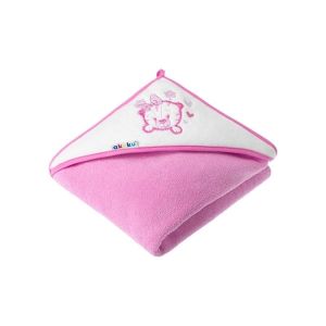 Toalla con Capucha para Bebé Akuku Tigre Rosa