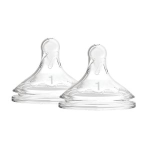 Chupete Dr Brown's Wide-Neck Nivel 1 Silicona 2-Pack