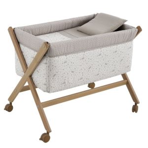 Minicuna Tijera Madera Abete Beige/natural 55x87x74 Cm - Cambrass