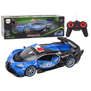 Coche de Policía RC Control Remoto Escala 1:12 Azul