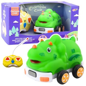 Coche Control Remoto Dinosaurio Verde para Niños