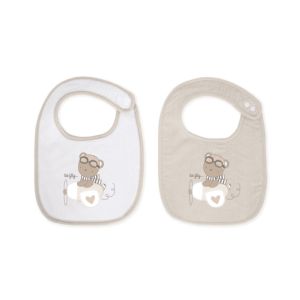 Set de 2 Baberos de Rizo Kikkaboo Dreamy Flight Beige