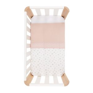 Funda Nordica Minicuna 70x77x1 Cm Calma Rosa - Cambrass