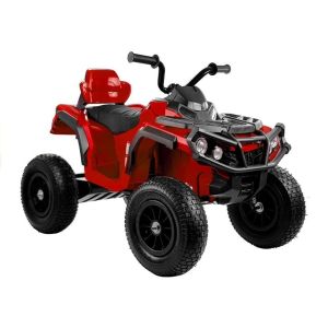 Quad Eléctrico Lean Cars con Ruedas Pumped - Rojo