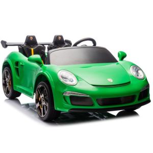 Coche Eléctrico Infantil S322 Verde 4x4 con Luces y Música
