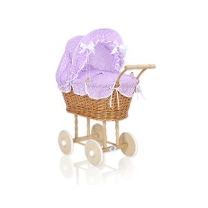 Cochecito de Muñecas de Mimbre con Ropa My Sweet Baby