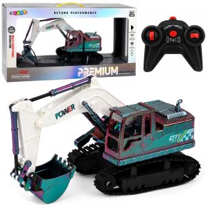 Excavadora de oruga RC con brazo móvil y luces de Lean Toys