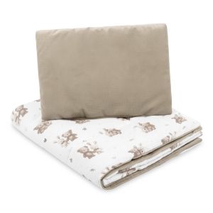 Set de cuna Velvet Friends Sencillo con edredón y almohada coordinados