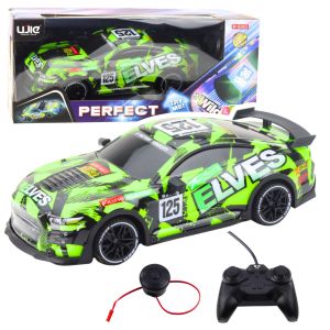 Coche Deportivo Teledirigido con Sonido y Luces Verde