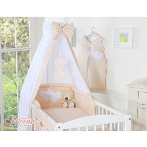 Dosel de Cuna My Sweet Baby - Canopy de Corazones Beig