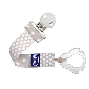 Chupetero Chicco 2-en-1 en color arena, diseño atractivo y funcional.