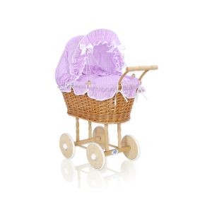 Carrito de Muñecas Mimbre con Ropa My Sweet Baby