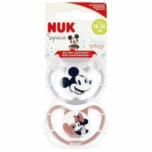 Chupete de Silicona NUK Mickey Mouse 18-36 meses 2 unidades
