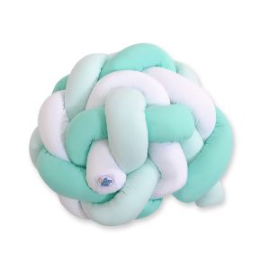 Protector de Cuna Knot Bumper My Sweet Baby - Blanco y Menta