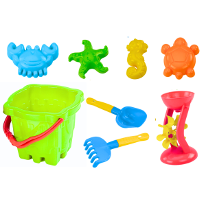 Juego de Arena Set Cubo Castillo 9 Elementos