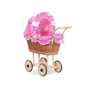 Cochecito de Muñeca My Sweet Baby con Cama y Ropa Rosa