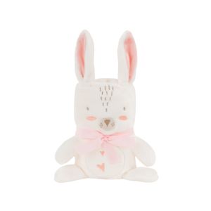 Manta de regalo bordada 3D Rabbits in Love Kikkaboo