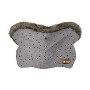 Guantes de invierno Kikkaboo Luxury Fur Dots Gris