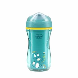 Taza Térmica Chicco 266ml con Boquilla Dura Turquesa