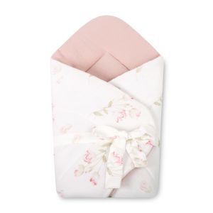Arrullo muselina Flowers Pink 75x75 cm Sensillo