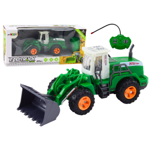 Excavadora Cargadora R/C Control Remoto Verde 1:20