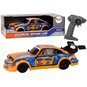 Coche de Control Remoto 1:16 con Ruedas de Goma Naranja