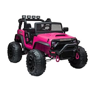 Jeep Eléctrico Infantil JC666 con Luces y Música Rosa
