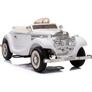 Coche Eléctrico Infantil Mercedes 540K Blanco con Control Remoto