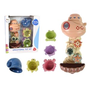 Juego de baño animales marinos con cascada