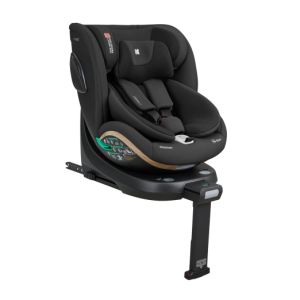 Silla de Coche Infantil i-Size 40-150 cm Negra Kikkaboo con pata de Apoyo